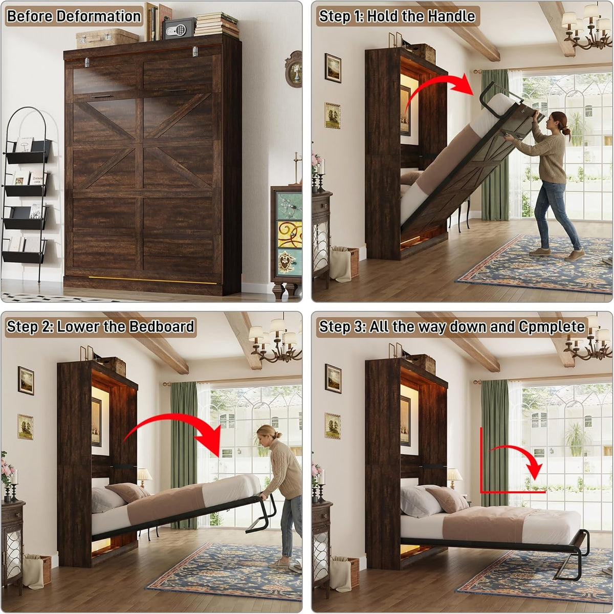 queen-size-murphy-bed-w-2-storage-cabinet-2-led-light-farmhouse-wood-hidden-foldable-wall-bed-frame-storage-bed-cabinet-for-bedroom-office-space-saving-no-box-spring-needed-brown