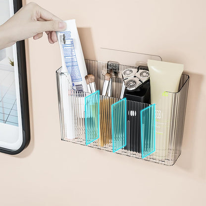 Cabinet Door Storage 2-Pack, Clear Adhesive Organizer for Wall4
