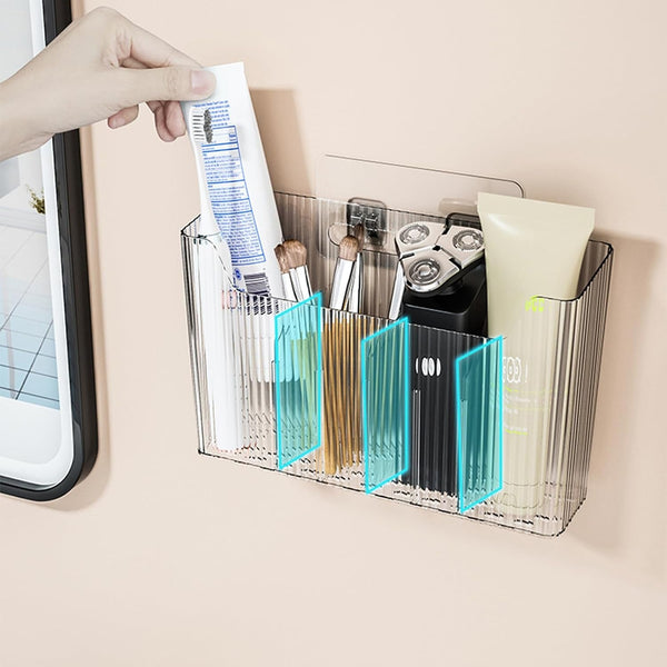 Cabinet Door Storage 2-Pack, Clear Adhesive Organizer for Wall4