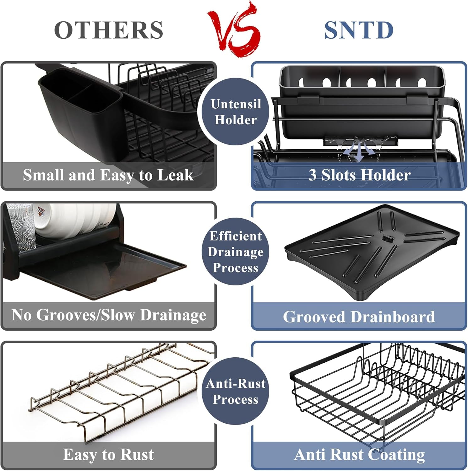 dish-drying-rack-for-kitchen-counter-with-utensil-holder-black