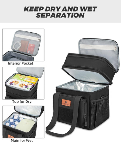 Expandable Lunch Box for Men Durable Leakproof Insulated Lunch Bag 24Cans3