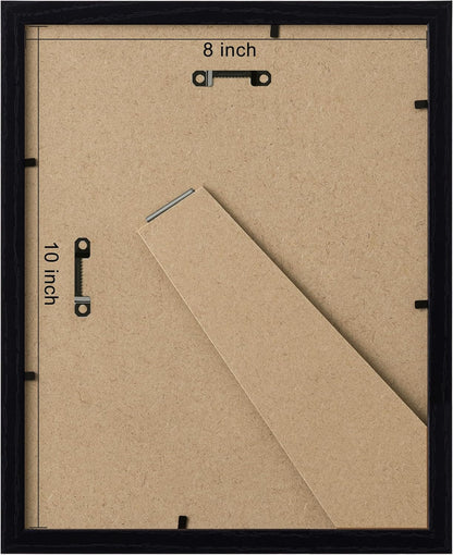 8X10 Picture Frames, Acrylic Cover, Black, Set of 104