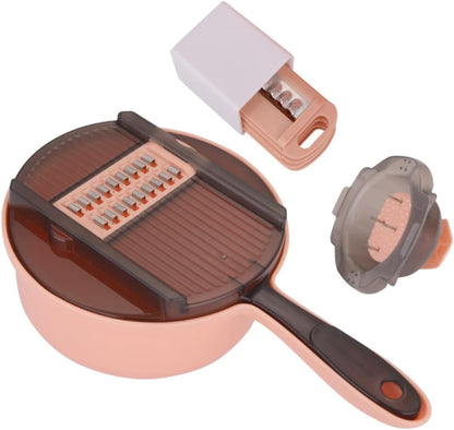 Stainless Steel Multifunctional Vegetable Grater Slicer Manual Kitchen Cutting Tools for Easy Peeling and Slicing for Home Cooking and Meal Prep Random Color1