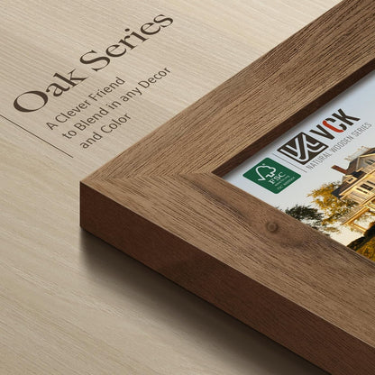 11X17 Picture Frame Set of 3, Walnut Wood Frames for Wall Decor4