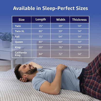 Copper Smart Mattress, 14-Inch, Copper & White, Cal King2