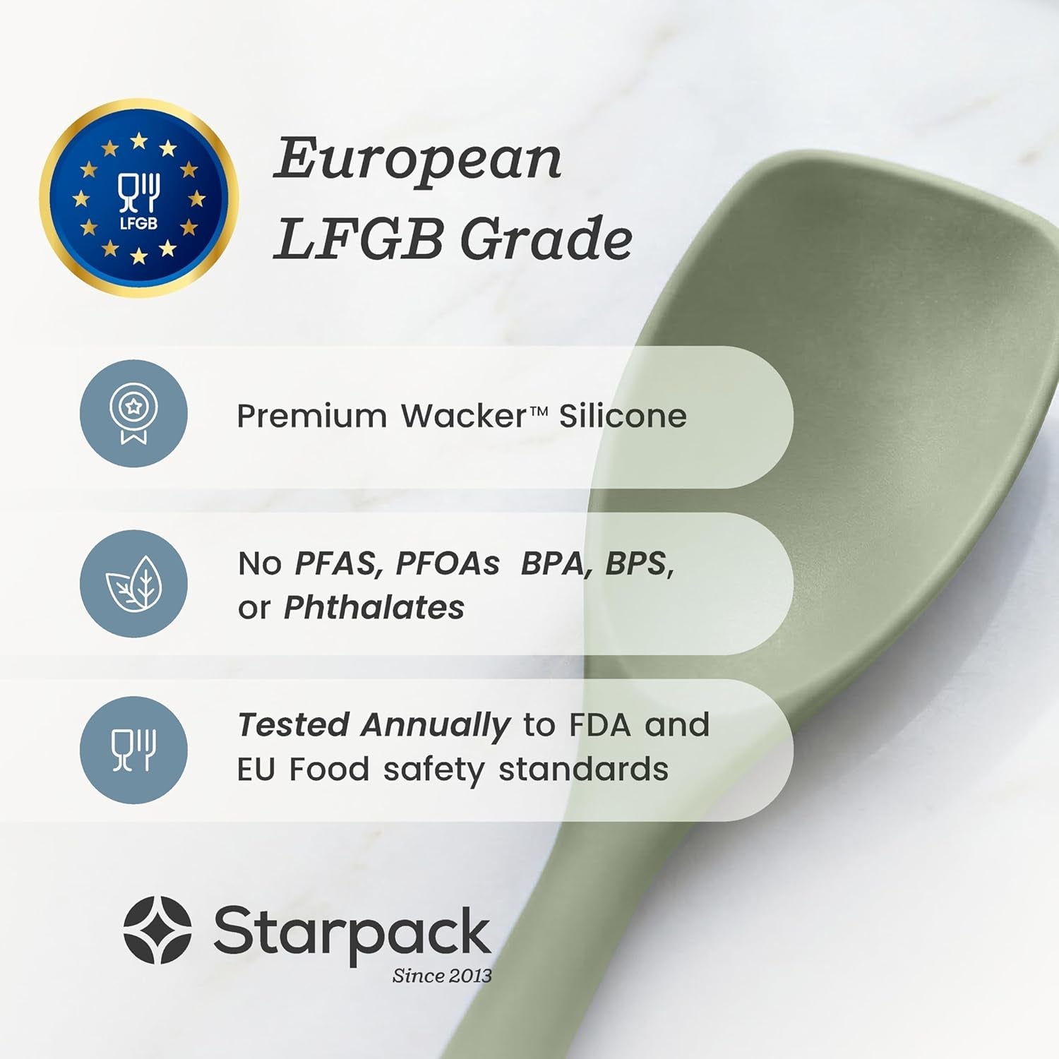 starpack-silicone-spoonula-the-all-rounder-11-inch-lfgb-spoon-spatula-600-f-heat-resistant-bpa-free-one-piece-seamless-dishwasher-safe-for-nonstick-cookware-sage-green