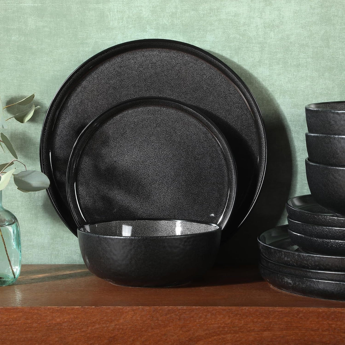 tahoe-sunset-12-piece-stoneware-reactive-glaze-service-for-4-ceramic-plates-and-bowls-dinnerware-set-black