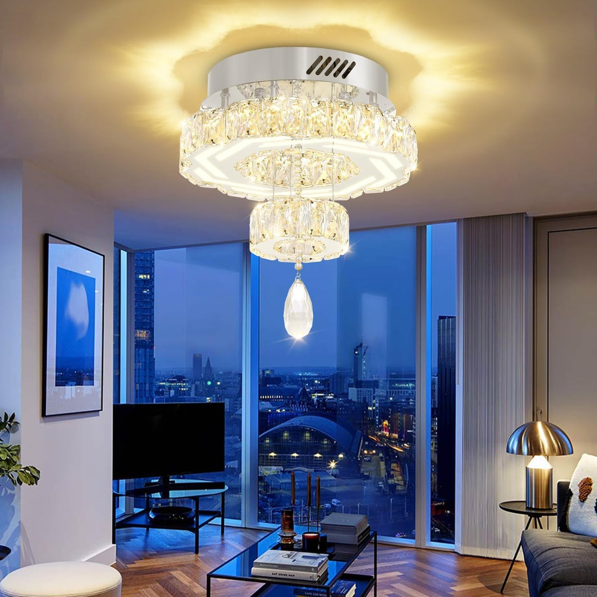 12-modern-crystal-chandeliers-silver-flush-mount-ceiling-chandelier-mini-chandelier-for-hallway-led-dimmable-crystal-pendant-light-for-dining-room-living-room-bedroom