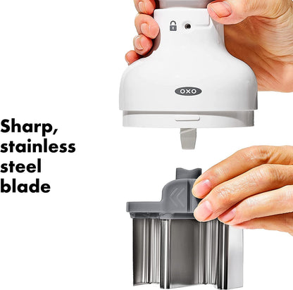OXO Good Grips Vegetable Chopper with Easy-Grip Handle for Meal Prep | Dices Onions, Peppers & More, Soft Non-Slip Grip, Easy-Press Blade, Container Catches Food, Kitchen Meal Prep Tool3