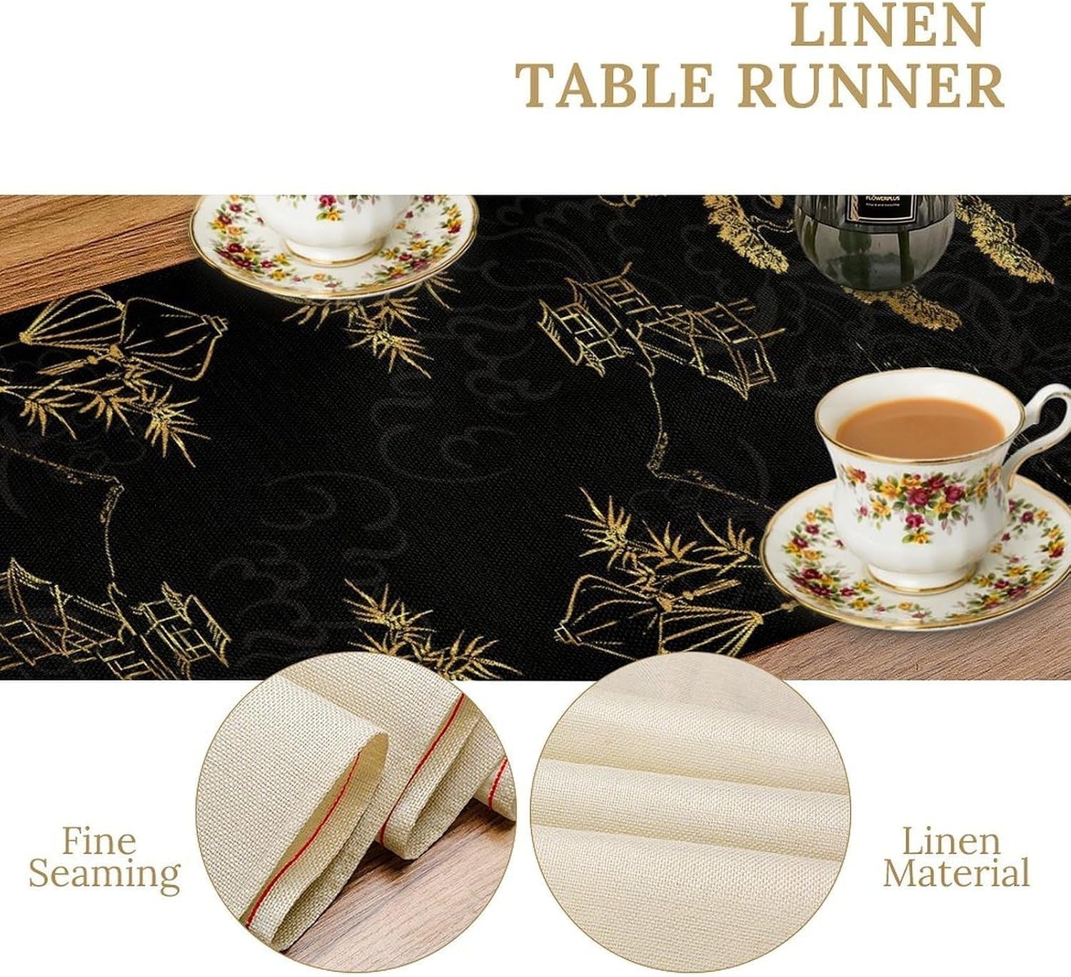 japanese-samurai-table-runner-black-and-gold-bamboo-asian-zen-decor-premium-linen-dining-table-cover-for-home-kitchen-party-13x108-inch