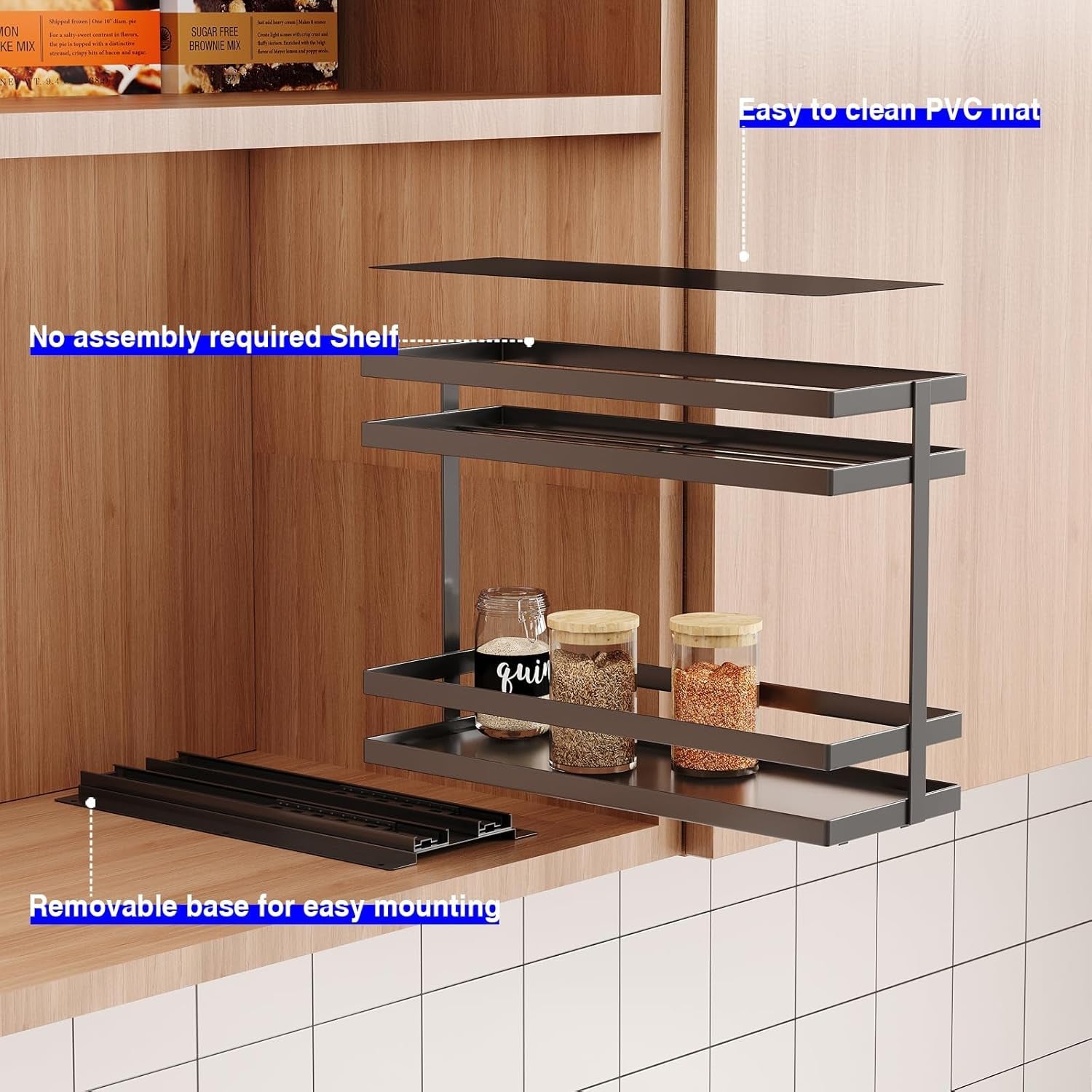 2-pack-pull-out-spice-rack-organizer-for-cabinet-2-tier-metal-slide-out-seasoning-organizer-and-storage-heavy-duty-vertical-spice-rack-shelf-pullout-for-kitchen-cabinets-no-drilling-black
