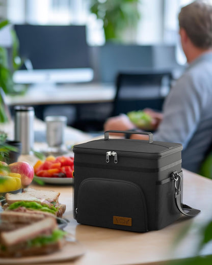 Insulated Lunch Box Men Women Leak-Proof Cooler Lunch Bag 9L9