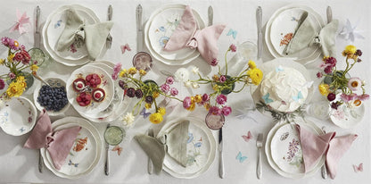 Butterfly Meadow Porcelain 28-Piece Dinnerware Set for 46