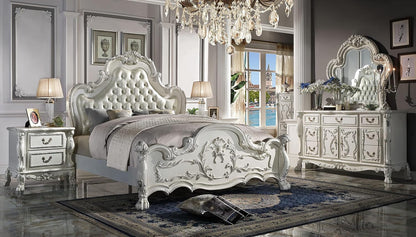 Dresden Tufted Bed with Nailhead Trim in Bone White2