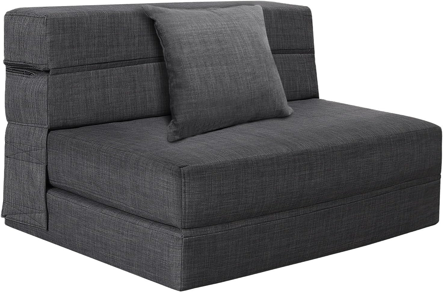 fold-sofa-bed-couch-twin-size-with-pillow-memory-foam-convertible-sleeper-chair-bed-futon-lazy-for-living-room-home-office-guest-beds-apartment-upstairs-loft-dark-gray
