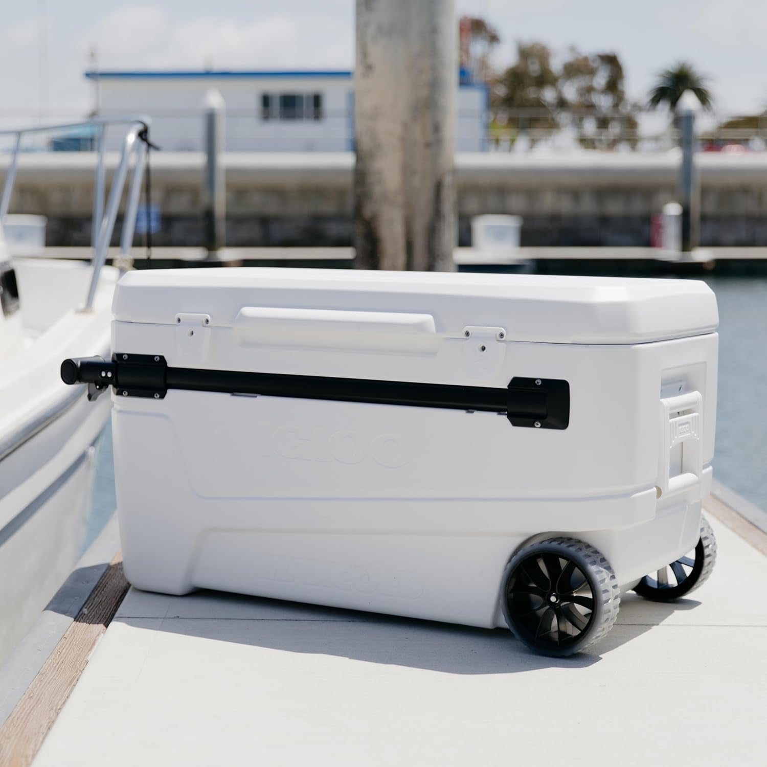 maxcold-glide-110qt-wheeled-cooler-insulated-hard-shell-ice-chest