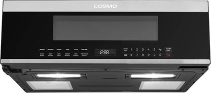 30 In. Stellar Coll 1.2 Cu Ft Slim over the Range Microwave Vent Fan, Black |  COS-3012ORLP1SS 1000W, Automatic Presets, Touch Controls, Sensor Cooking, LED Lighting, Defrost Functions1