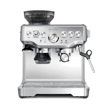 Breville BES870XL Barista Express Espresso Machine, Brushed Stainless Steel | Craft Café-Quality Espresso Shots, Lattes and Cappuccinos at Home with This Manual Coffee Maker with Built-In Grinder1