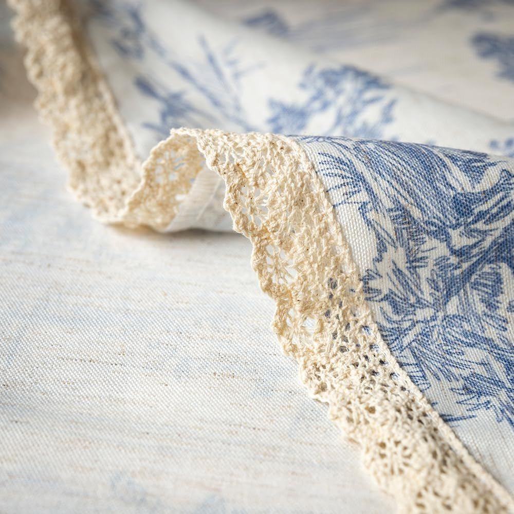 rustic-tablecloth-classic-french-village-printed-linen-fabric-table-cover-farmhouse-decoration-90-inches-round-blue-for-kitchen-dining