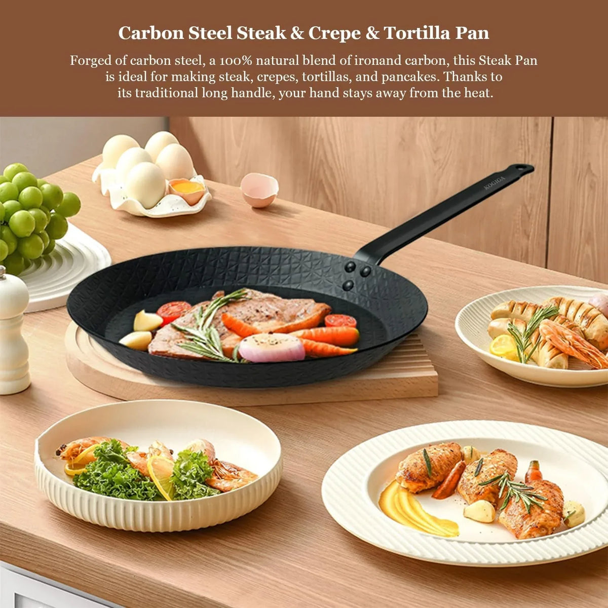 11-inch-pre-seasoned-carbon-steel-frying-pan-naturally-non-coated-skillet-with-grooved-texture-for-steak-stir-fry-tortilla-crepe-all-stoves-compatible