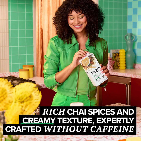 TAZO Decaf Chai Latte, Black Tea Concentrate, Easy-To-Serve Chai Tea for Everyday Lattes, Hot or Iced Tea and Mocktails, 32 Oz Tea Mix Carton | Decaffeinated Black Tea with Cinnamon, Cardamom, Ginger and Black Pepper Spices for Hot or Iced Chai Tea Lattes3