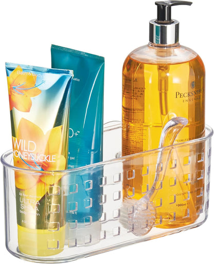 Hanging Suction Shower Caddy Basket, Clear7