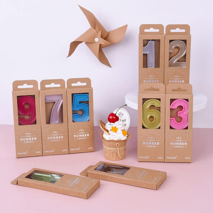 PHD Luxe Gold 2.76 Inch 1 Number Birthday Candles, Gold Cake Candles, Party Celebration5