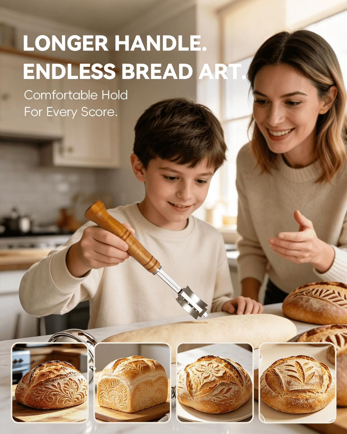 bread-lame-and-flour-duster-set-304-stainless-steel-bread-scoring-knife-5-razor-blades-leather-cover-professional-sourdough-baking-supplies