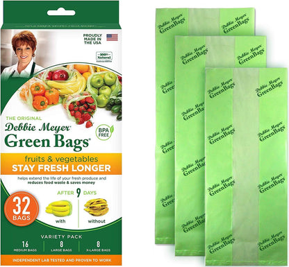 Greenbags, 32-Pack (16M, 8L, 8XL), Reusable Food Storage Bags1