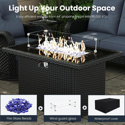 5 Pieces Outdoor Patio Furniture Sets6