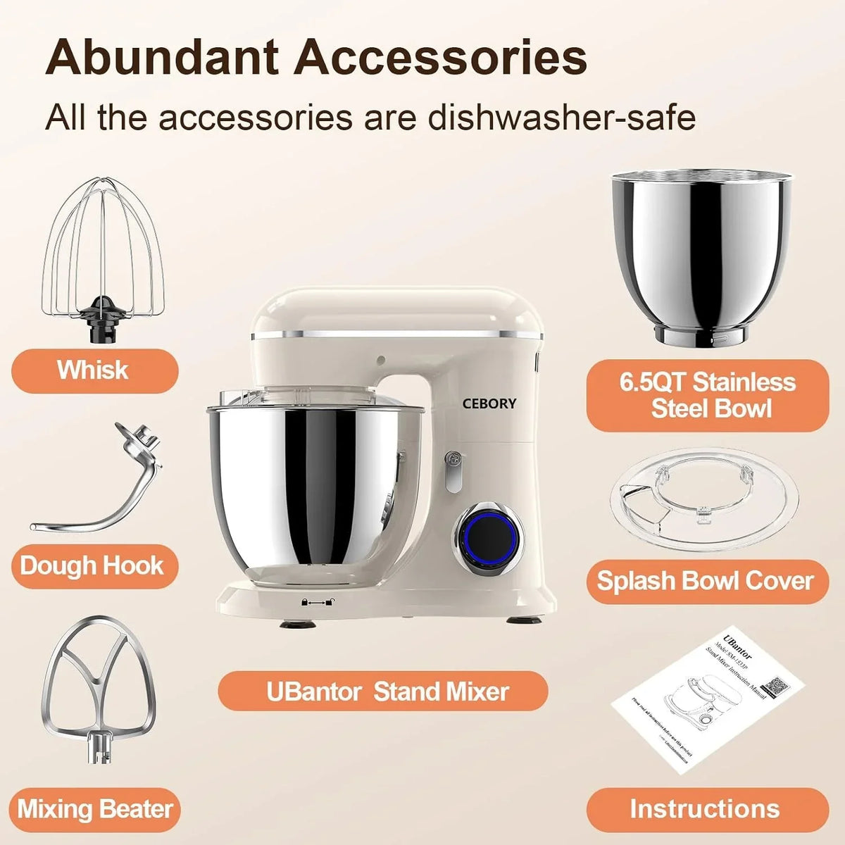 3-in-1-electric-stand-mixer-6-5qt-bowl-660w-10-speed-kitchen-mixer-household-food-mixers-include-dough-hook-beater-and-whisk-bread-cake-mixer-for-baking-and-most-home-cooks-almond-cream