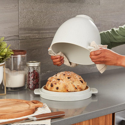 Kitchenaid 5Q Ceramic Bread Bowl with Lid, for Tilt-Head Mixers, KSM2CB5BGS5