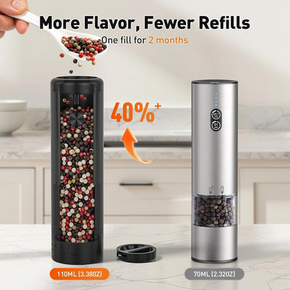 Electric Salt and Pepper Grinder, Black3