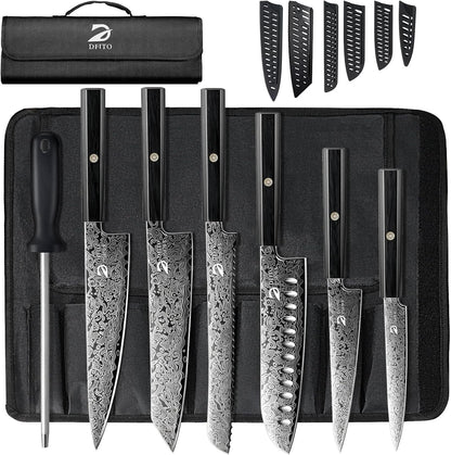 Chef Knife Sets with Roll Bag, Ultra Sharp Japanese Kitchen Knife Set1