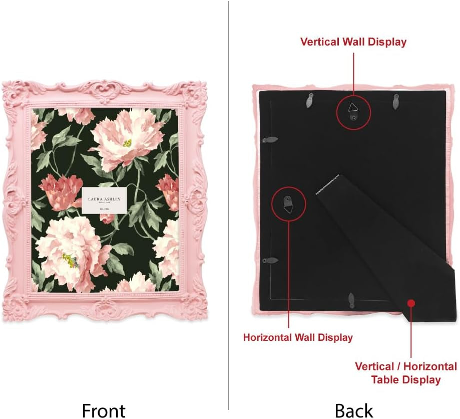 laura-ashley-8x10-pink-ornate-textured-hand-crafted-photo-frame-with-easel