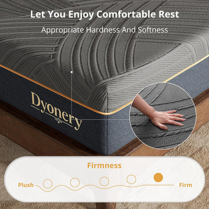 King Size Mattress 12 Inch Cooling Copper Gel Memory Foam, Firm7
