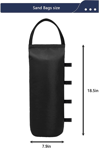 125 LBS Canopy Weights Sand Bags for Canopy Outdoor Advertising Tent Sunshade Fixed Windproof Pop up Tent（No Sand） 4-Pack Package May Vary2
