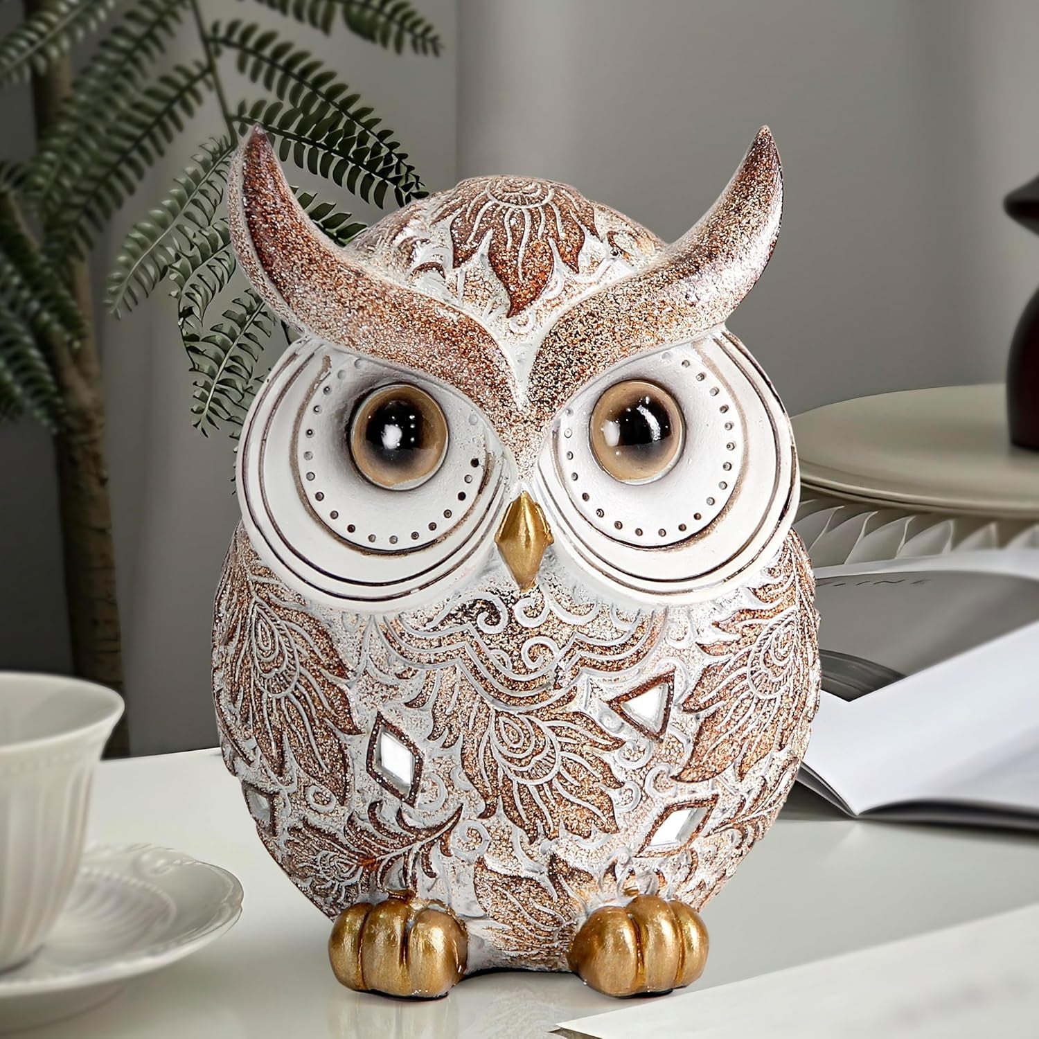 owl-statue-and-figurine-for-home-decor-accents-adorable-owl-for-shelf-bookshelf-bedroom-living-room-office-table-desk-modern-decorations-animal-sculpture-for-birds-lovers