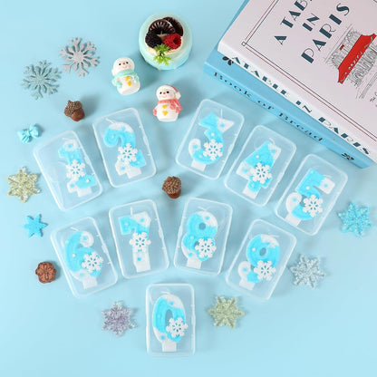 Frozen Birthday Candle Snowflake Number 3 Candle Cake Topper Cupcake Decor Frozen 3Rd Birthday Party Decorations Anniversary Celebrations Supplies Favors5