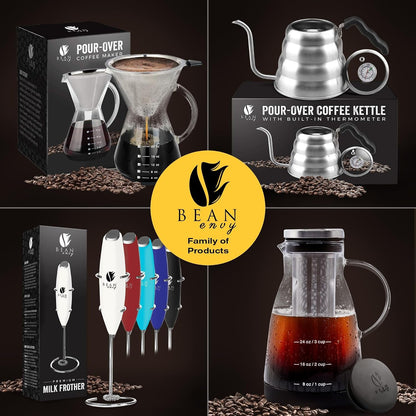 Milk Frother Handheld - Coffee Mixer Wand with Stand - Black | Battery Operated, Stainless Steel Whisk, 19000 RPM, Protein Powder Blender, Electric Stirrer, Mini Foamer9