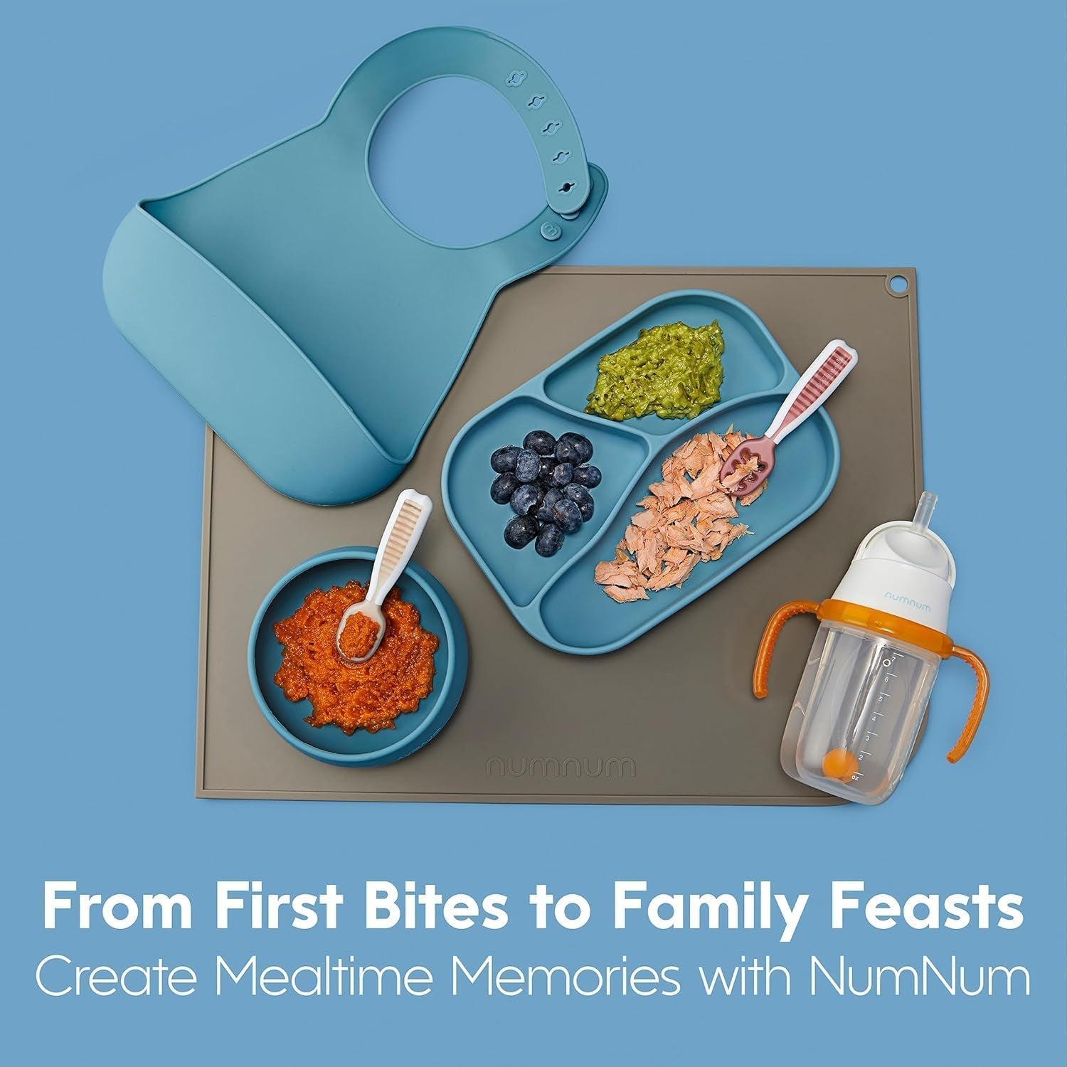 baby-spoons-self-feeding-6-months-2-pack-blue-orange-first-stage-silicone-pre-spoon-utensils-for-baby-led-weaning-bpa-free-baby-feeding-essentials-dishwasher-safe