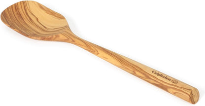 Calphalon Edge Cooking Spoon, 13-Inch Italian Olive Wood Kitchen Spoon, Wooden Stirring Spoon for Mixing, Serving & Nonstick Cookware, Heat-Resistant Durable Design1