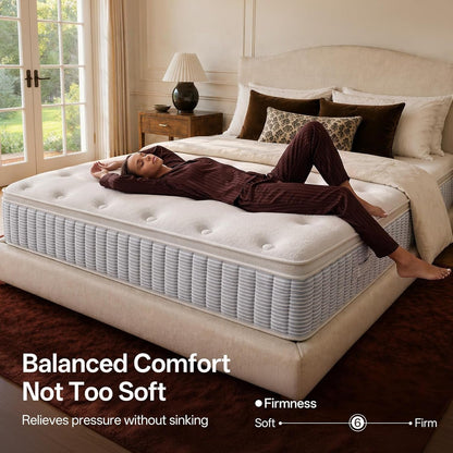 Twin Mattress, 10 Inch Springs Matress, Bed in a Box, Soft and Breathable, Pressure Relief & Motion Isolation, Medium Firm Feel4