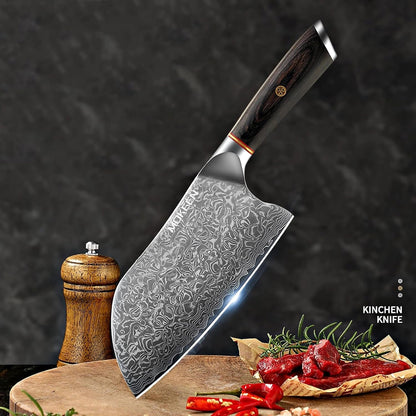 Cleaver Knife 7 Inch, Chef Knife 67 Layers VG10 Damasmas Knife7