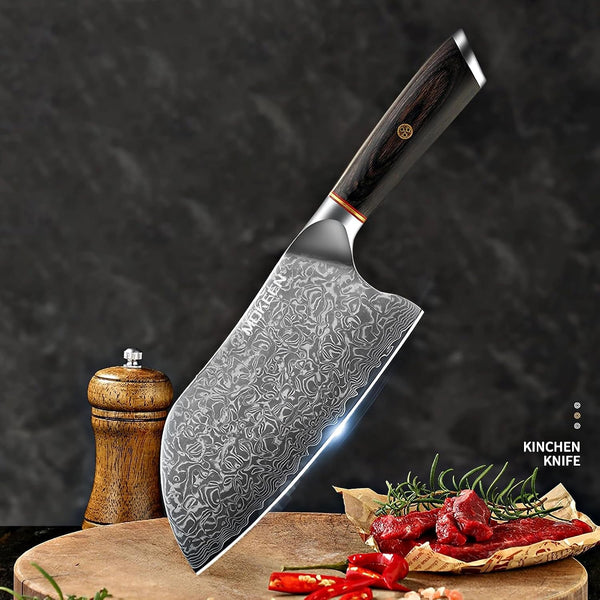 Cleaver Knife 7 Inch, Chef Knife 67 Layers VG10 Damasmas Knife7