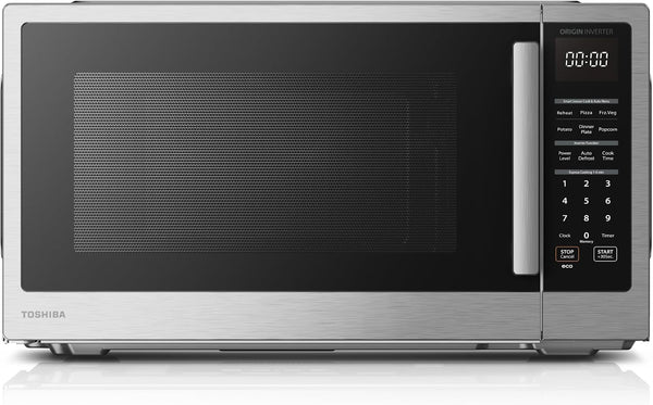 Countertop Microwave Oven with Inverter, 2.2 Cu.Ft, 1200W | Sensor Cook, 6 Auto Menus, 16.5 Inch Removable Turntable, Child Lock, for Large Family, Stainless Steel1