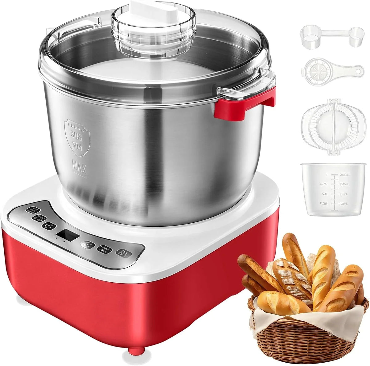 electric-dough-maker-7l-large-capacity-with-ferment-function-automatic-dough-kneading-machine-304-stainless-steel-bowl-for-bread-noodles-dumplings-pizza-dough-red