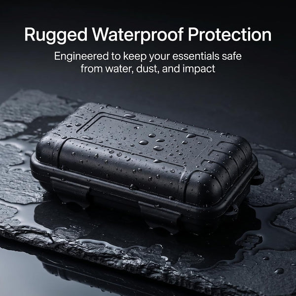 Black Outdoor Waterproof Shockproof Survival Storage Box Airtight Protective Case for Camping and Travel2