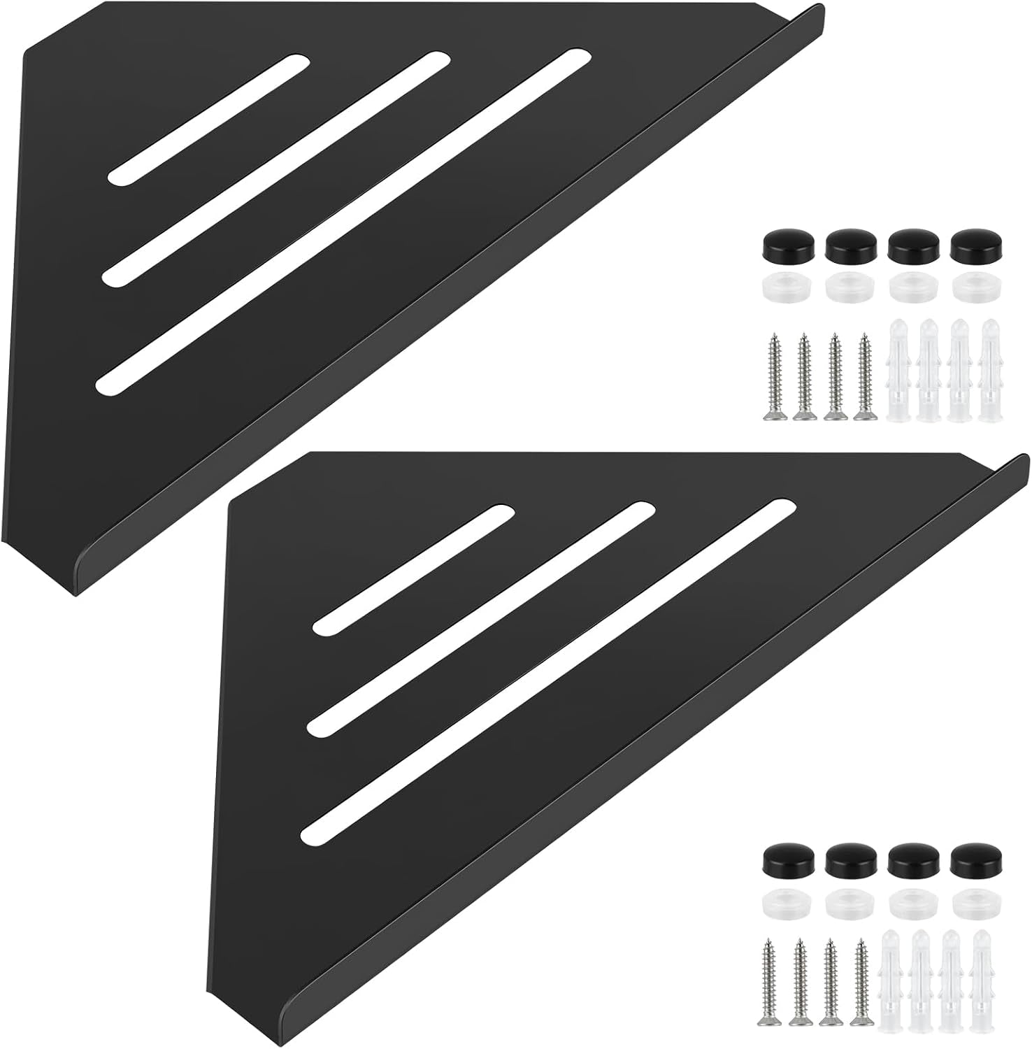 2-pcs-304-stainless-steel-corner-shelf-with-screws-triangle-shower-caddy-wall-mount-soap-holder-for-bathroom-kitchen-organization-matte-black