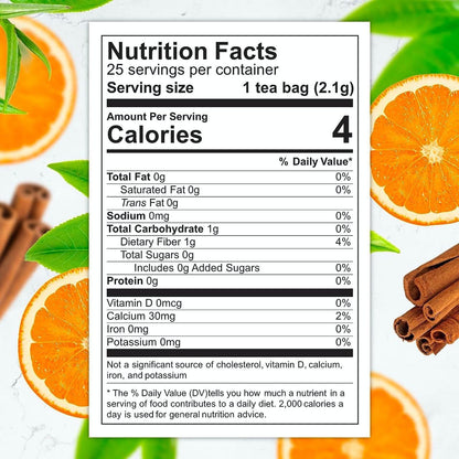 Slimming Detox Caffeine Free Chamomile Hibiscus Ginger Root | Natural Citrus & Cinnamon Tea for Colon Cleanse, Digestive Health, Bloating and Healthy Weight Loss Support2
